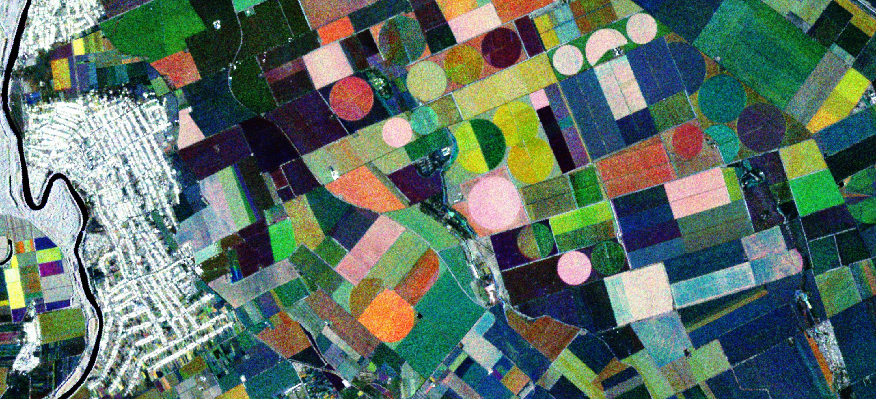Sentinel-1 land use change map, Europe, spring 2025